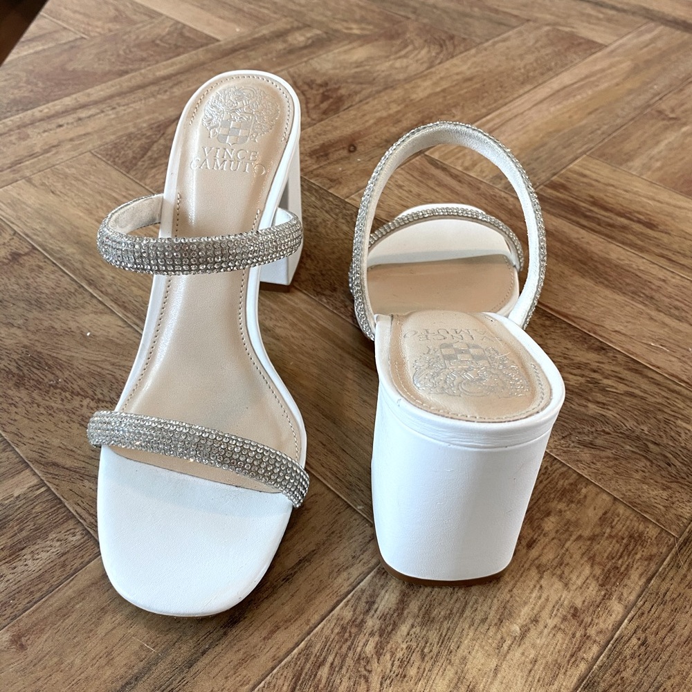 Vince Camuto White Heels